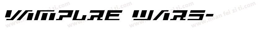 vamplre wars字体转换